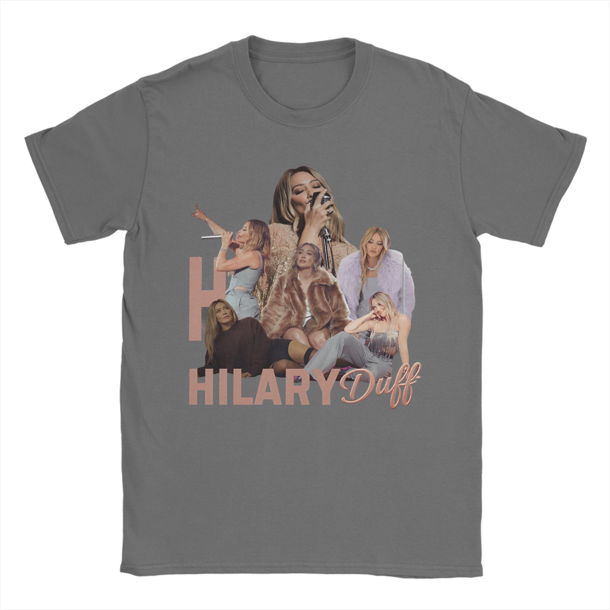 

Hilary Duff New Arrival T Shirts for Men Women Cotton Tee Shirt Clothes 4XL