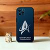 S-Trek Space Theme Phone Case For iPhone 17,16,15,14,13,12,11 Plus,Pro Max,XS,Soft Silicone Black Cover