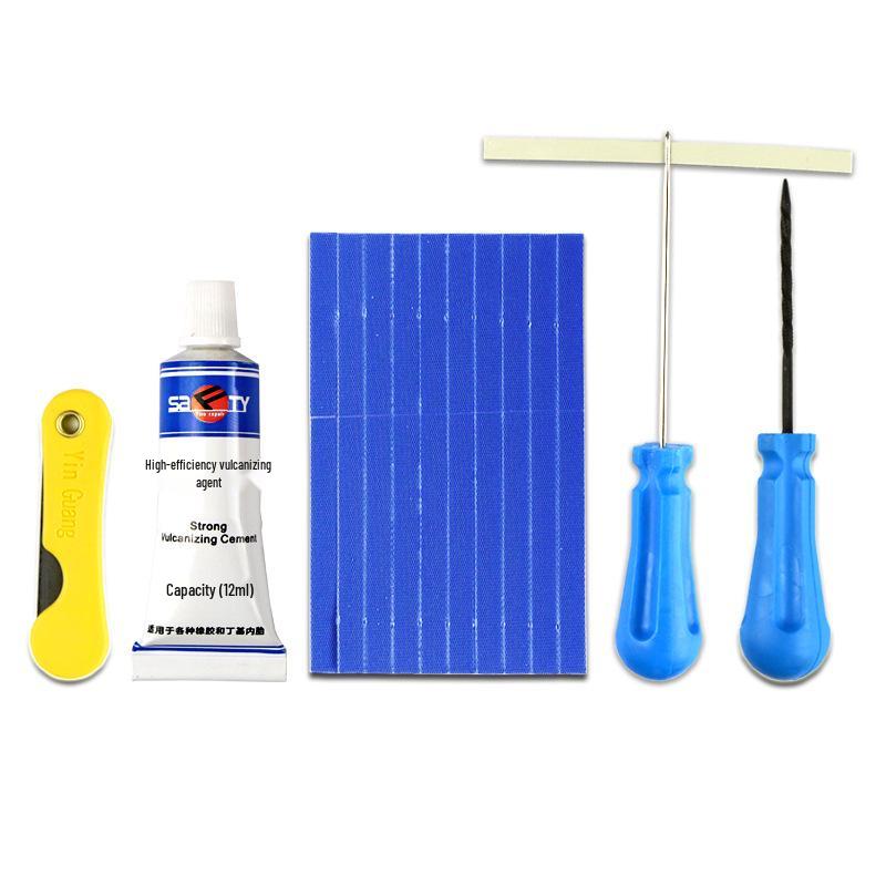 Compact Tire Repair Kit for Cars, Motorcycles, & Electric Vehicles