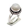 Moonstone Ethnic Handmade Ring Jewelry US Size-4.75 R 5649