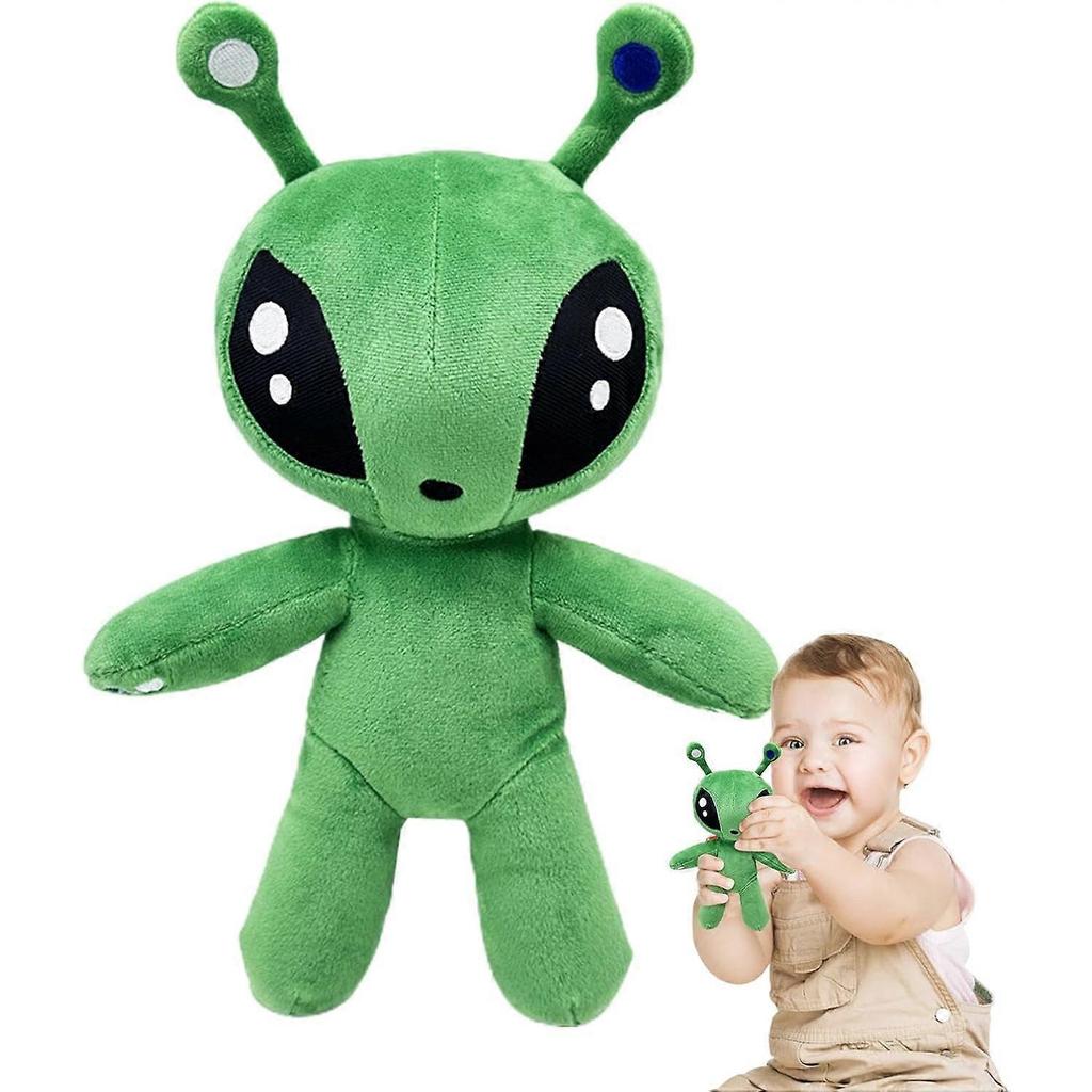 Zelený mimozemský plyšák 34 cm Mimozemská plyšová figurka, Kreslená mimozemská plyšová panenka, Plyšové polštáře s mimozemšťany, Měkký mimozemský plyš jako dárek pro děti