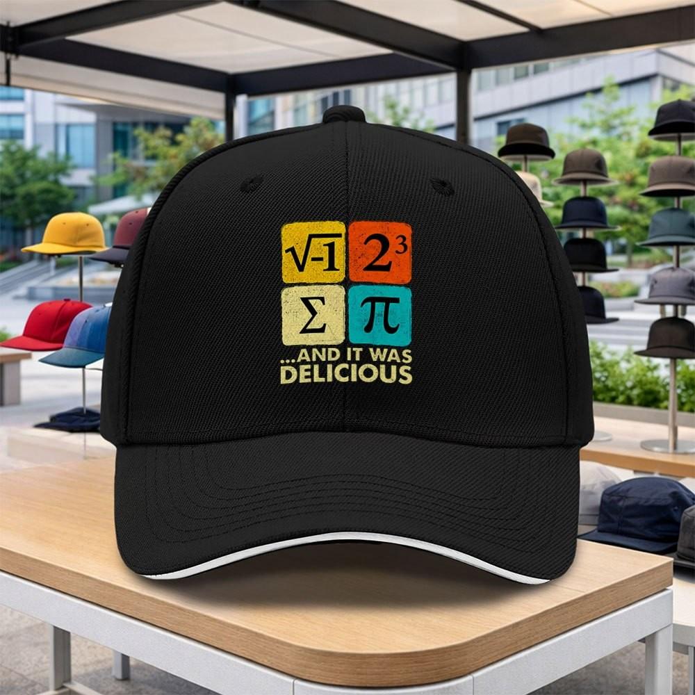Math Formula Delicious I Plus Pi Baseball Cap Adjustable Cotton Golf Hat Unisex