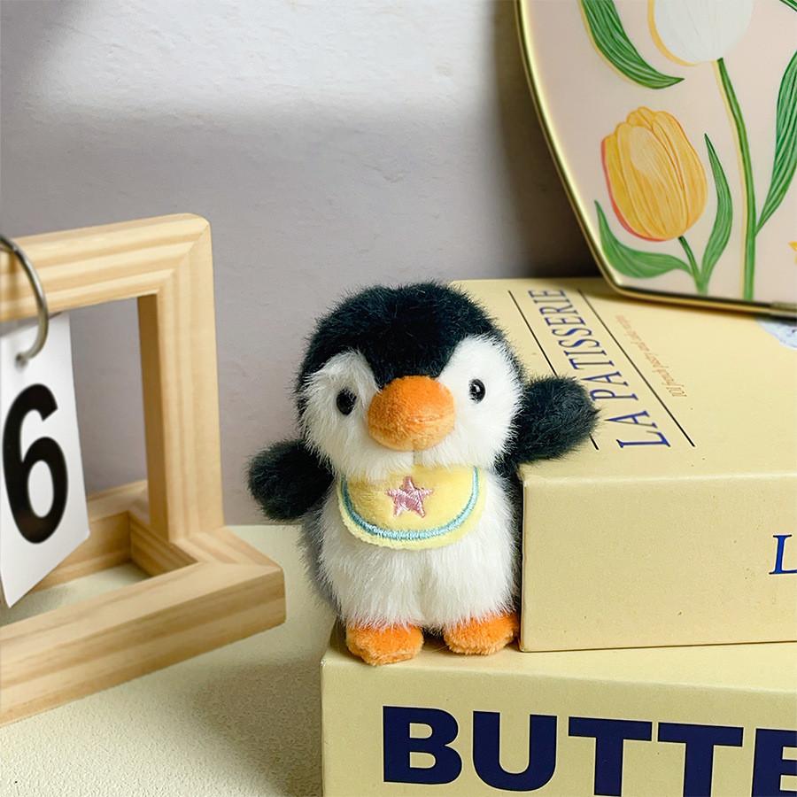 Cute Cartoon Penguin Plush Keychain With Polyester Fiber Filling For Kids And Teens