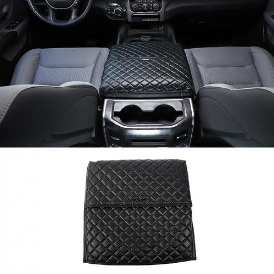 Carbon Fiber Armrest Cover for RAM 1500 19+ Center Console Lid Trim Accessories
