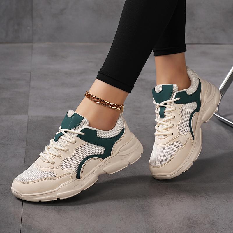 2025 New Seasonal Net Shoes, Breathable and Lightweight Casual Sports Shoes, Thick-soled and Mesh Upper Shoes