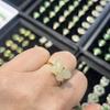 Hetian Jade Schmetterlingsring: 925er Sterlingsilber, Eingelegtes Jadeit, Vielseitiges Damengeschenk.