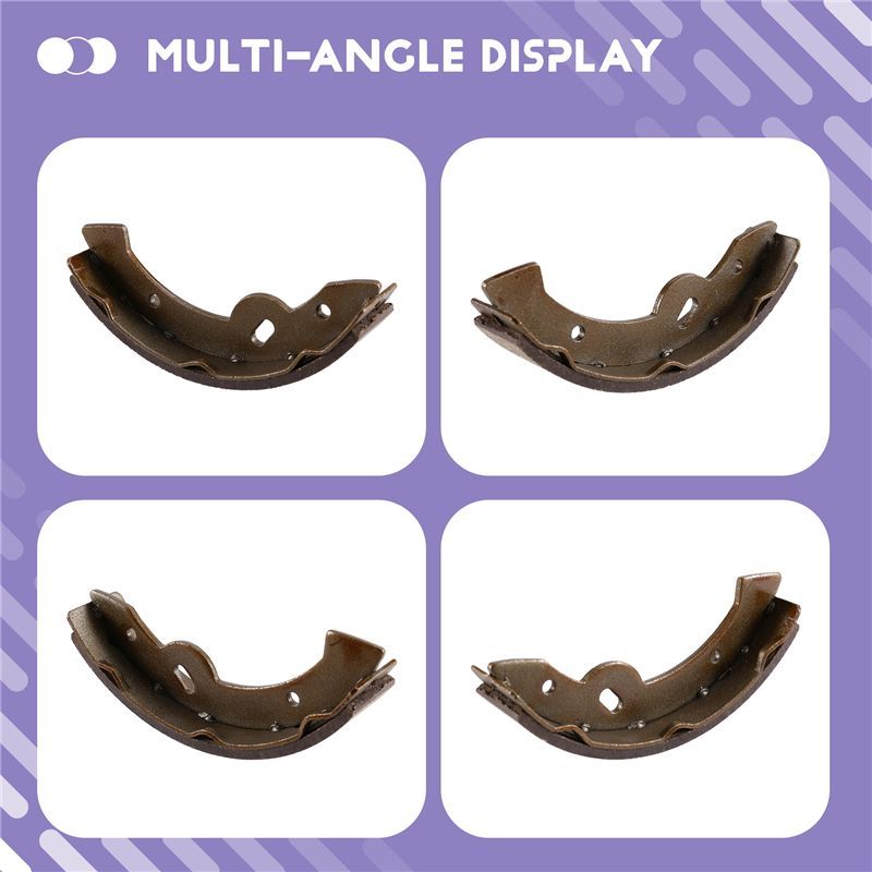 Precise Brake Pads Replacement Set For EZGO TXT 1997-Up& RXV Gas 2008-Up Golf Cart Brake Shoes- Part Numbers 70794-G01, 27943-G0