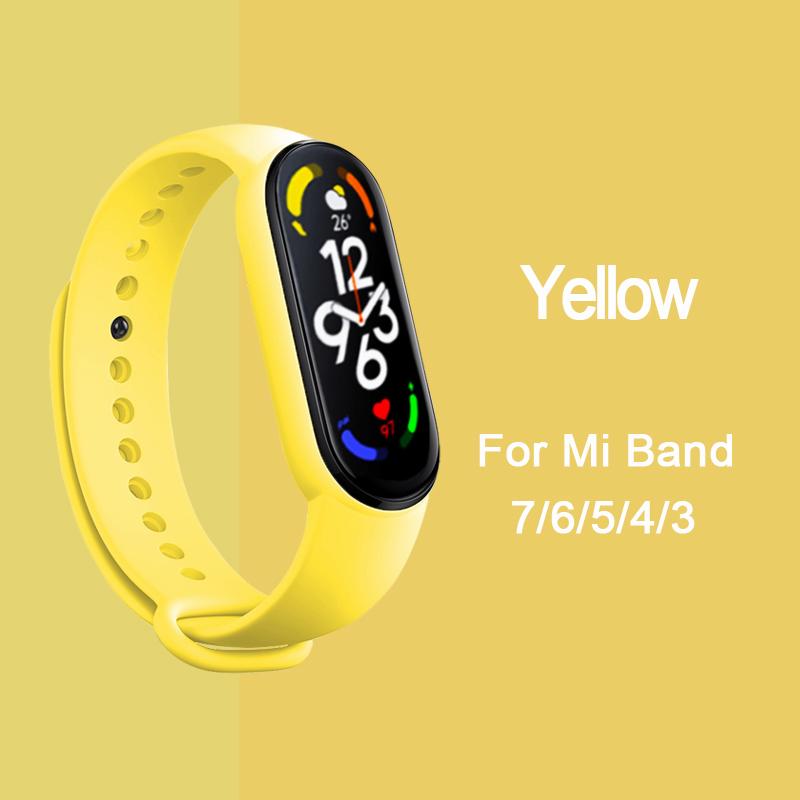 Strap for Mi Band 6 7 Bracelet Sport Silicone Watch Wristband Miband6 Band4 Correa Belt For Xiaomi Mi Band 3 4 5 6 7 Accessories