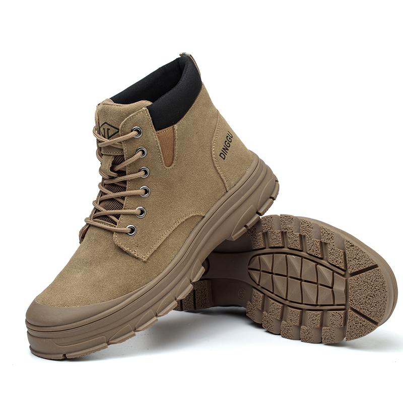 

2024 рабочие кроссовки, мужская неразрушимая обувь, рабочая защитная обувь со стальным носком, устойчивая к проколам мужская защитная обувь 42 коричневый