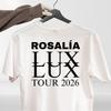 Rosala LUX Tour 2026 TShirt Unisex Music Concert Tee Pop Fan Graphic Top