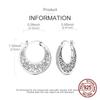 925 Sterling Silver Shining Retro Patterns Earrings for Women Girl Ear Studs Fine Jewelry Fashion Luxury Anniversary