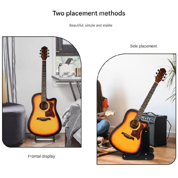 Acoustic Guitar Stand Nonslip Wood Guitar Display Stand Light Weight Floor Guitar Holder Musical Instrument Rack