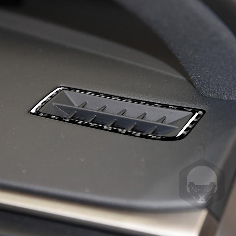 Carbon Fiber Car Accessories Dashboard Air Vent Outlet Modified Interior Cover Sticker Trim For Lexus IS250 IS350 300H 2013-