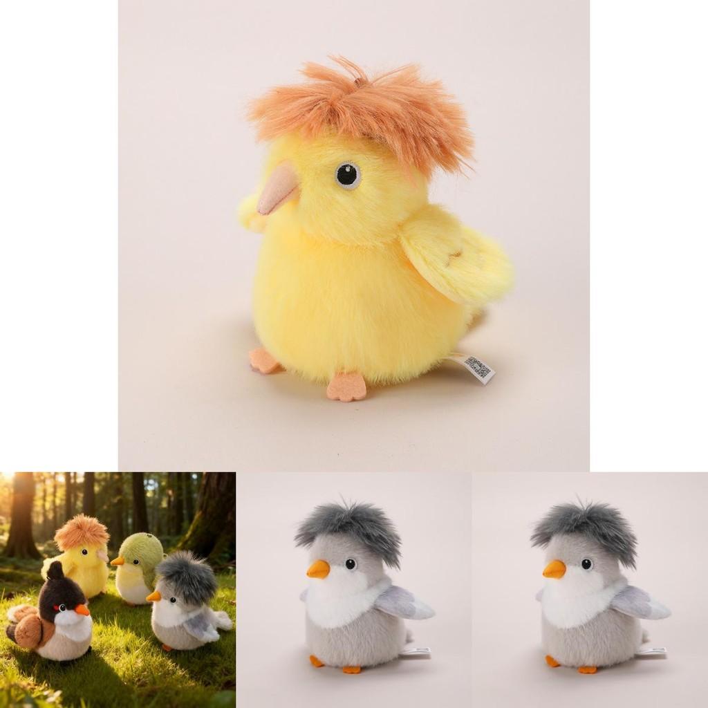 Giocattolo di Peluche Bambola Canarino delle Isole Occhio Bianco Bulbulle Baffi Rossi Per Amante degli Animali Regalo