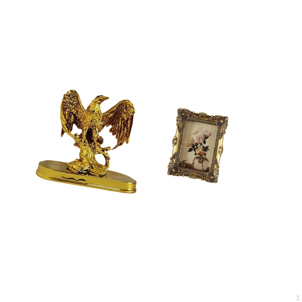 Figurine Animal Sculpture Crafts Modern Art Ornament Resin Statue Home Decor for Desk Indoor Office