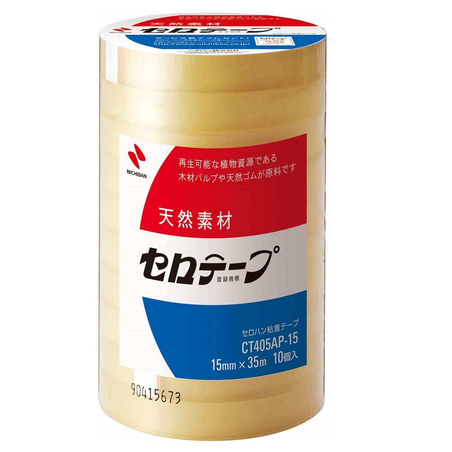 

Nichiban Sellotape large roll 10 rolls 20 pieces 15mm x 35m 405AP15-20P