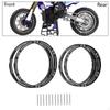 4 Pieces Front Rear Wheel Hub Rings Set, Reinforcement Rings, Metal Car Centric for