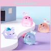 Adorable Luminous Fat Bunny Animal Figurines For Desktop And Car Display