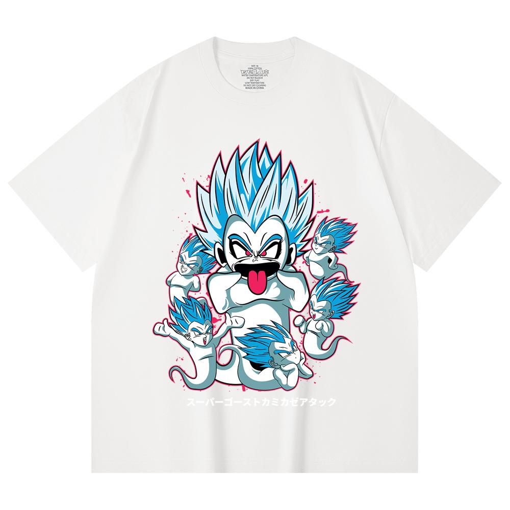 230 Gsm 100% Cotton Dragon Ball V55 Kamikaze Print Unisex Heavy Cotton T Shirt