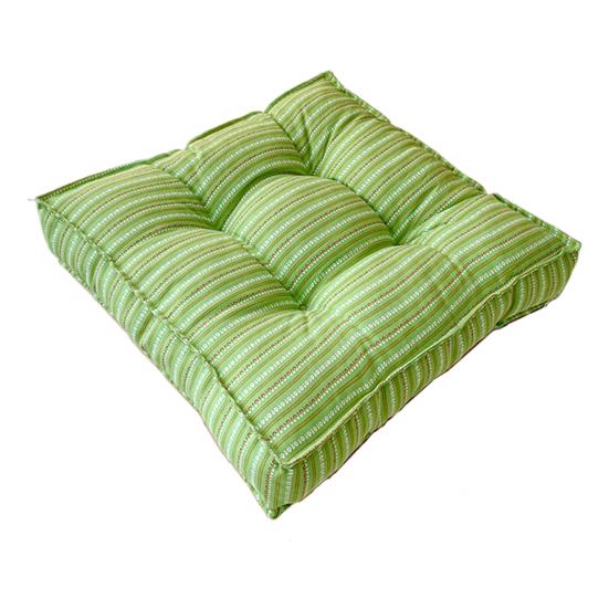 18" X 18" Seat Cushion Thickened Square Office Chair Pad Striped Soft Padded Hip Cushion Modern Floor Sitting Pad for Home Living Room Bedroom
