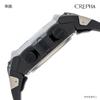CREPHA Digital Solar Urethane Men's Watch, Radio-Controlled, Powered, Rechargeable, Strap, Black, FDM7863-SV