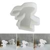 Silicone Hydroponic Flower Vase Mold 3D Easter Rabbit Decoration Molds for Home