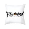 New Nordic Halloween Throw Pillow Cover Black Letter Print Sofa Cushion Cover Cushion Cover Home