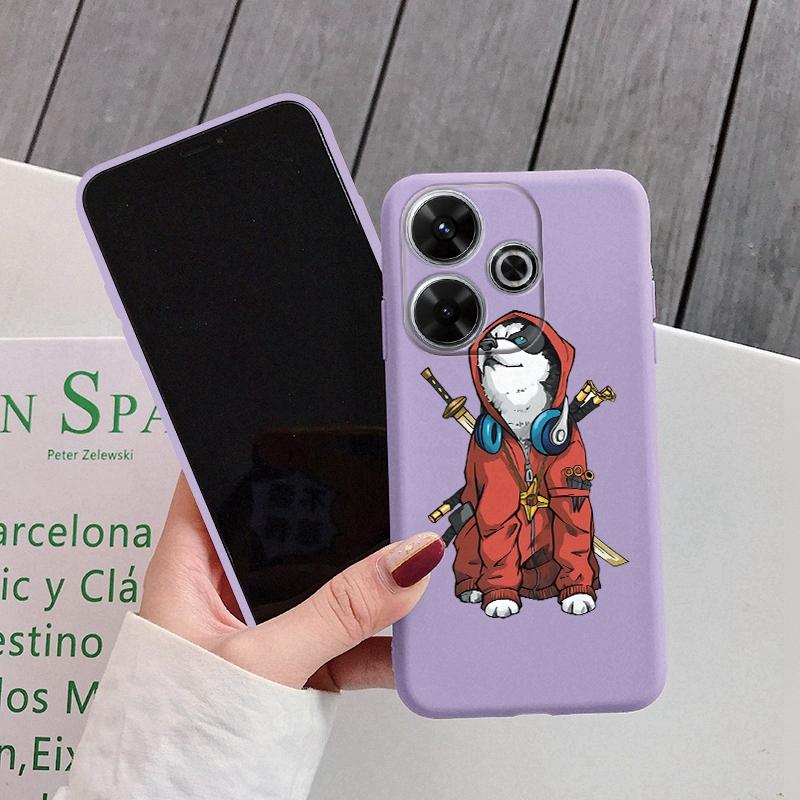 

Мягкий силиконовый чехол Cool Dog для Samsung A55 A35 M35 S24 Xiaomi Redmi Note 13 Pro 13C 14T Poco C65 iPhone 15 Huawei Honor 200 Realme противоударный чехол Samsung Galaxy S9 Plus фиолетовый