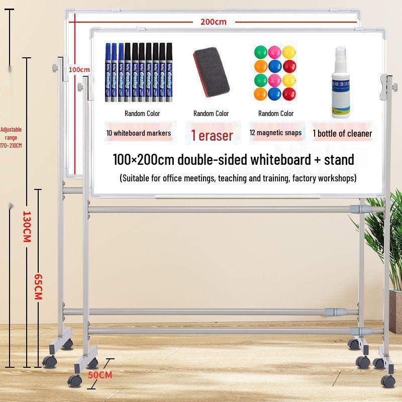 Mobile Magnetic Whiteboard Stand for Office, Meetings, Teaching, and Displays