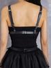 Adjustable Black Leather Harness Bra For Women, Gothic Punk Lingerie, Body Cage Top, Plus Size Available, Perfect For Festivals