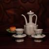 Dollhouse Mini Chinese Ancient Style Imitation Celadon Hand-held Teapot Tea Cup Model Dollhouse Kitchen Accessories