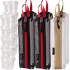 Clear Interlocking Spice Containers 5 Bottles Kit with Nylon Storage Bag Portable Outdoor Travel Camping Seasoning Bottle Holder