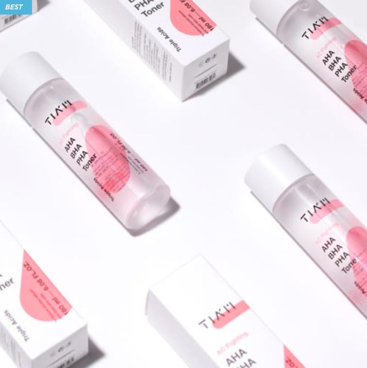 TIAM AHA BHA PHA Akne Toner 180ml – Eksfolierende & Urenhetspleie