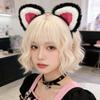 Handcraft Plush Tigers Ears Headband Faux Furs Tail for Halloween Cosplay Party Costume Accessories for Kids Adults