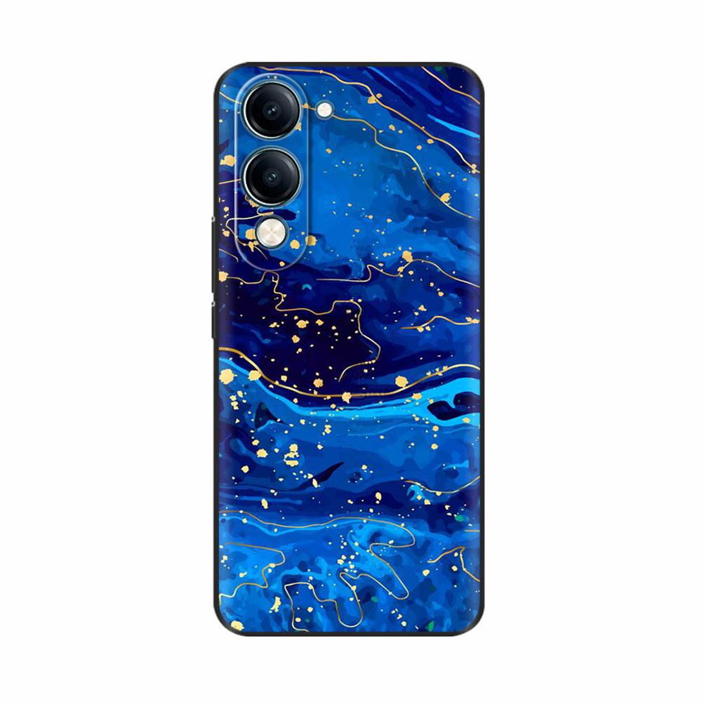 For Vivo Y19 5G Case Cool Painting Soft TPU Covers Black Silicone Back Cover for Vivo Y19 5G Y 19 Phone Cases Cartoon Fundas