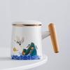 Auspicious Cloud Ceramic Tea Mug with Infuser