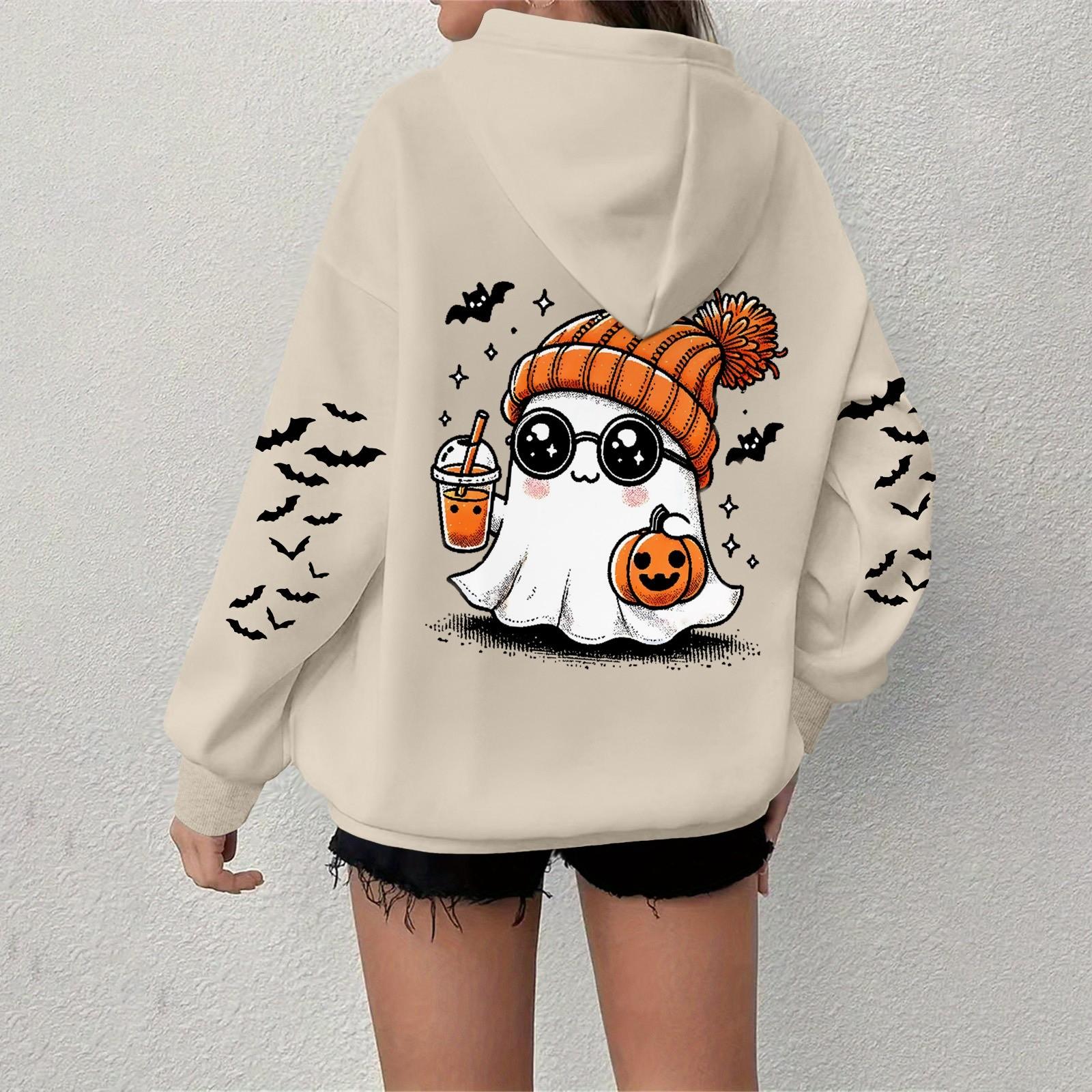 

Женская толстовка, повседневная, с длинным рукавом, топ Atmosphere, свободная, популярная, с круглым вырезом, пуловер, толстовка, топ S бежевый