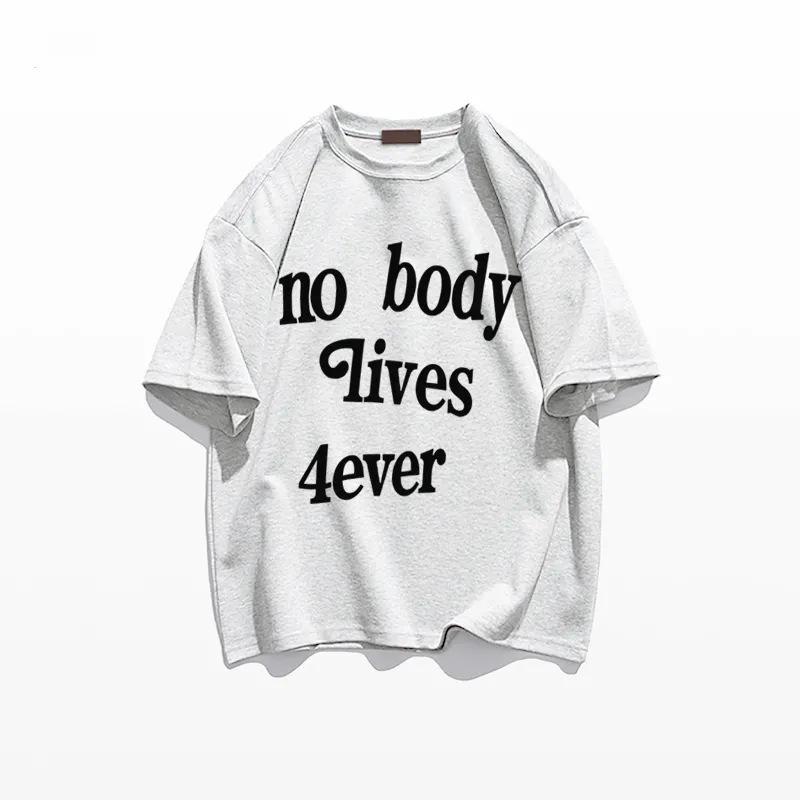 100% American Cool Letter Women's Summer Short Sleeve T-shirt - Trendy Loose Casual Top