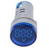 LED Voltmeter Signal Light Digital Display DC Voltage Meter Indicator Round Lamp Tester