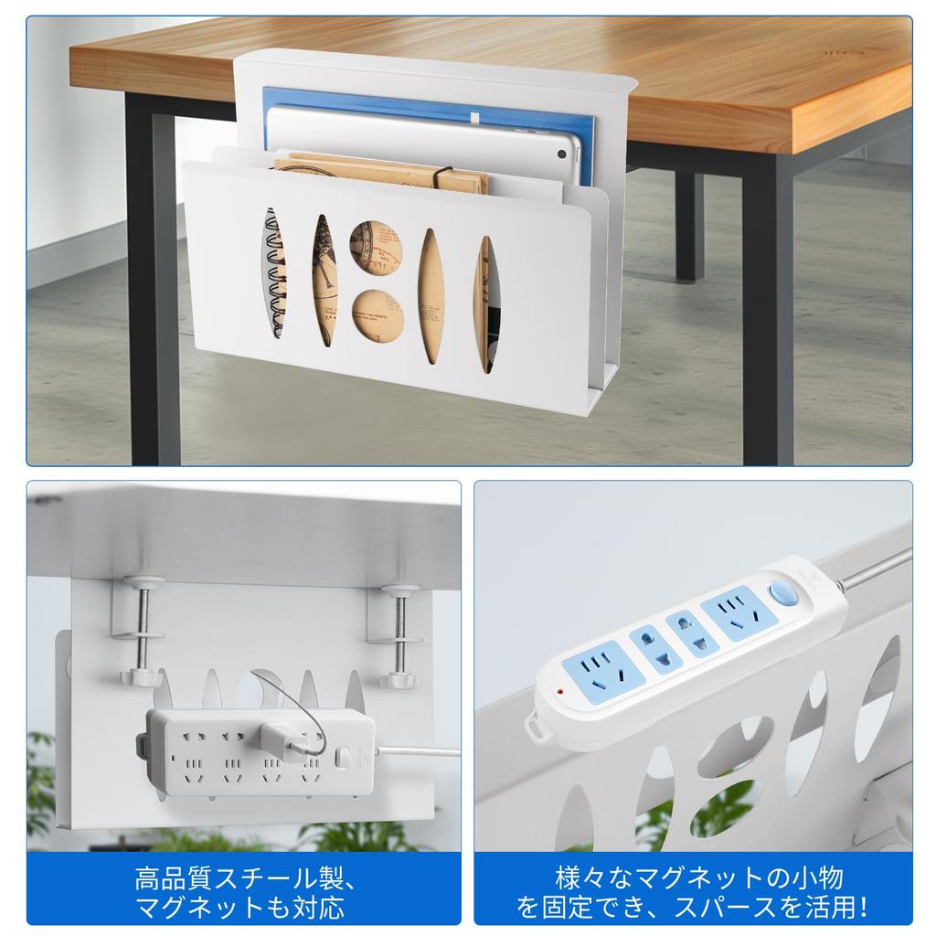 HAQIUHETO Laptop Compatible with All MacBook Tableside Heat 5kg Weight Desk Steel No Drilling Fits Easy Installation Stand, Vertical, Under-Desk