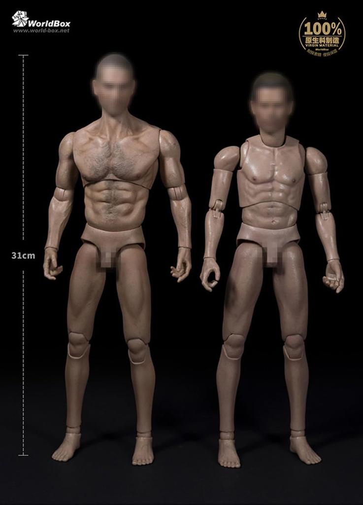 WorldBox AT012 Munage Man Scale Action Figure with Menstrual Parts and Clothes Not [TOYBARJAPAN] 1/6 (Head Included)