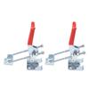 2PCS Adjustable Toggle Clamp U Bolt Iron Galvanizing Heavy Duty Quick Release Fixture Clamp for Box Door