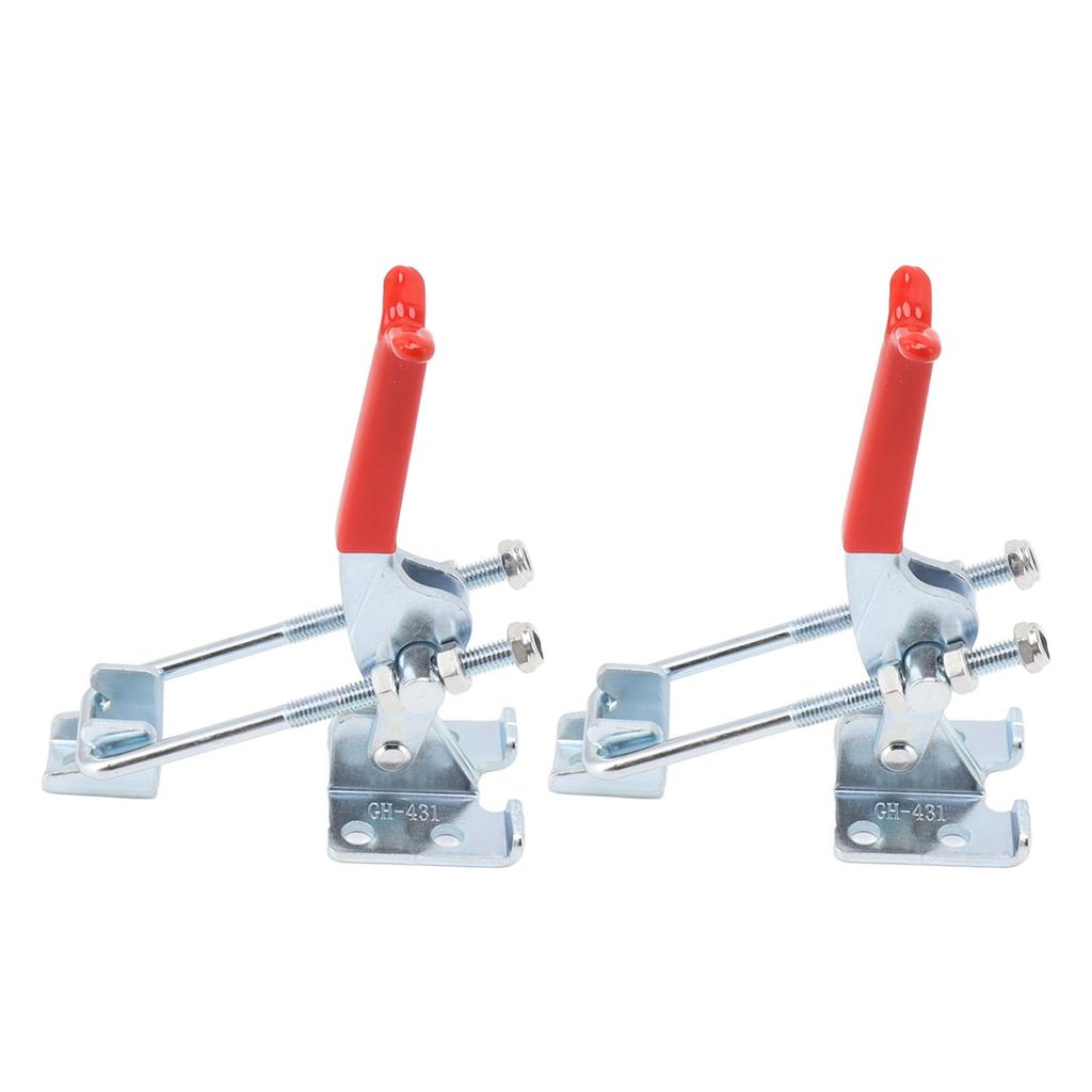 2PCS Adjustable Toggle Clamp U Bolt Iron Galvanizing Heavy Duty Quick Release Fixture Clamp for Box Door