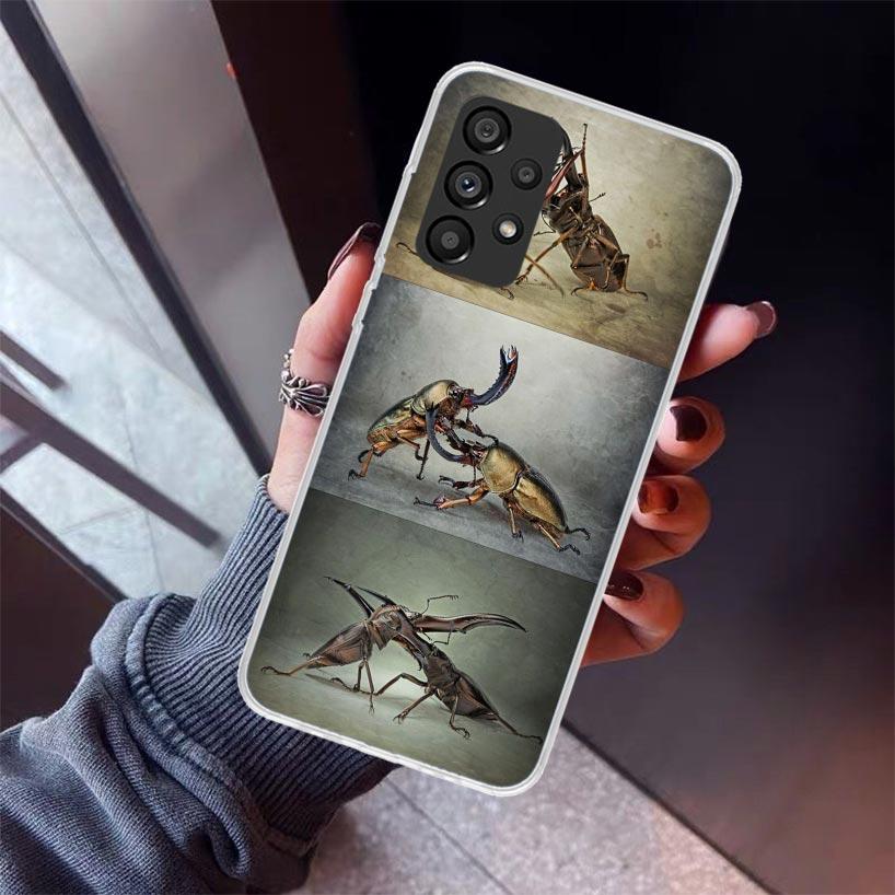 Bugs Bees Scientific Decomposition Phone Case For Samsung Galaxy A12 A52S A42 A32 A22 A51 A50 Note 20 Ultra 10 S10 Plus A71 A70