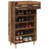 Shoe Cabinet with Shelf Rustic Wood Look 60 x 35 x 105 cm Engineered Wood
