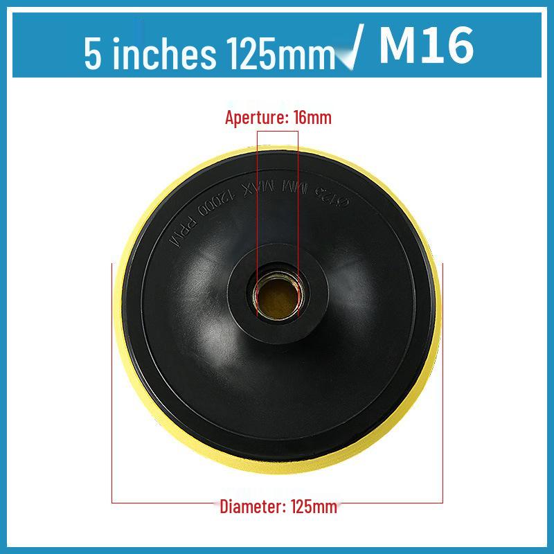 Self-Adhesive Polishing and Backing Pads for Angle Grinder: Wet, Dry, and Stone Options with Connector and Rubber Soft Backing Pad
