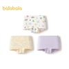 Balabala Girls' Cartoon Cotton Boxer Briefs 3-Pack