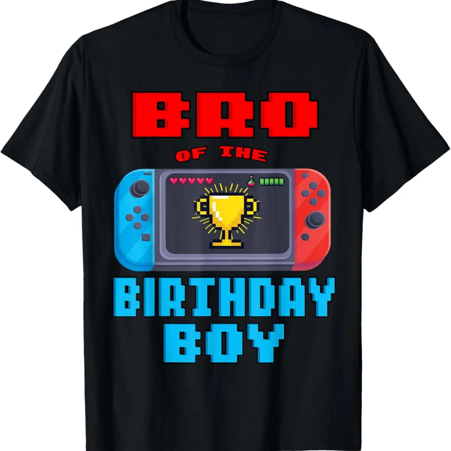 

Брат именинника Тема видеоигр Футболка для дня рождения XXXXXL чёрный