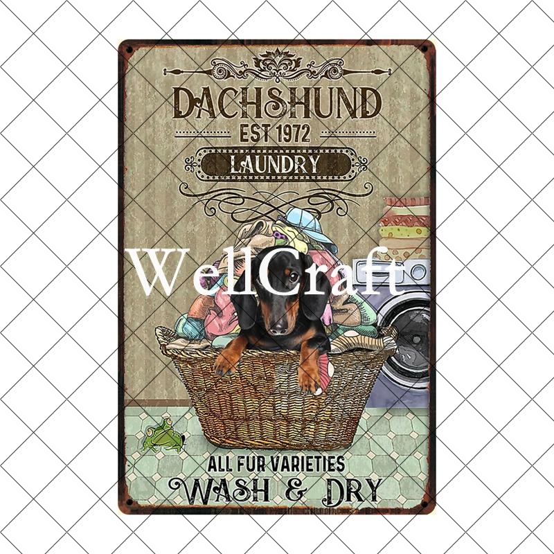 [ Wellcraft ] Pet I Am You Friend Dachshund Dog Bath Shop Wine  Art Metal Tin  Sign Wall  Poster Iron Painting Pub D-02 20*30 CM