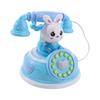 with Music Sound Light Rabbit Telephone Toy Early Education Simulation Landline Phone  Baby Toy